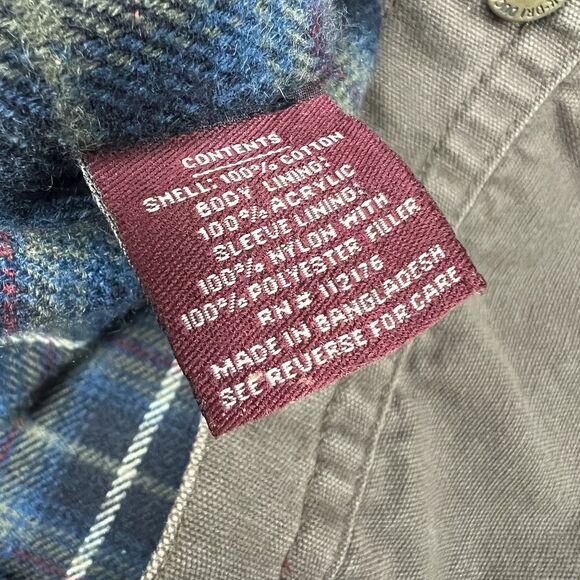 Dri-Duck Mens Brown Canvas Full Zip Work Jacket Flannel Lined Size L - Picture 12 of 15